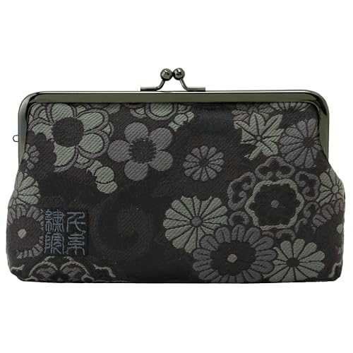 Nishijin Brokatverschluss Geldbörse / flache Tasche mit Futter und Innentasche., Kokusaikamon, Einheitsgröße, Japanischer Verschluss, flache Tasche von 千糸繍院