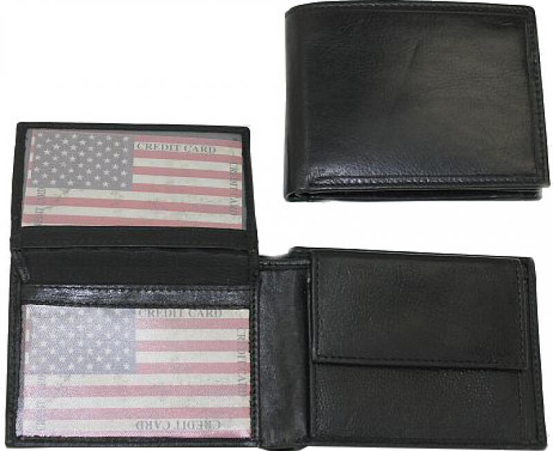 Old River Scheintasche klein echt Leder schwarz Schwarz von -