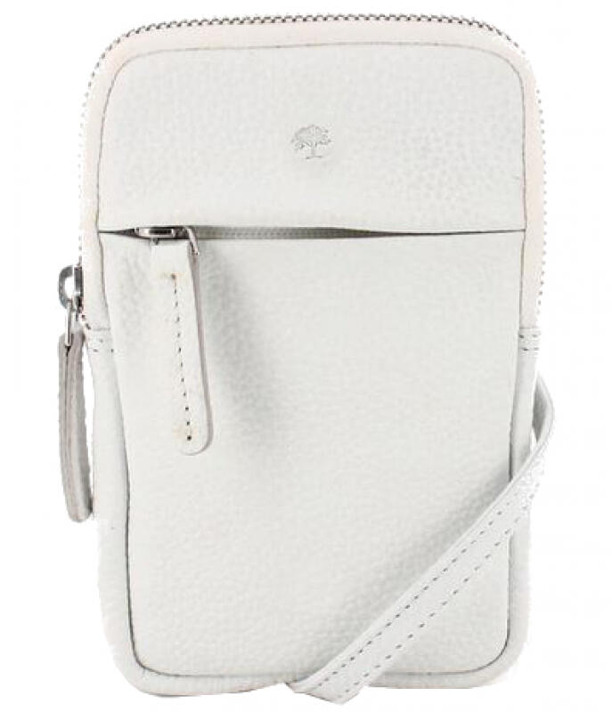 Prato LM Asif Handy Umhängetasche echt Leder white Weiß von -
