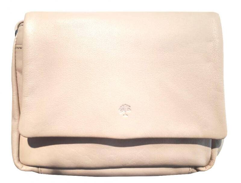 Prato LM Asif Überschlagtasche genarbtes Rindleder beige Beige von -