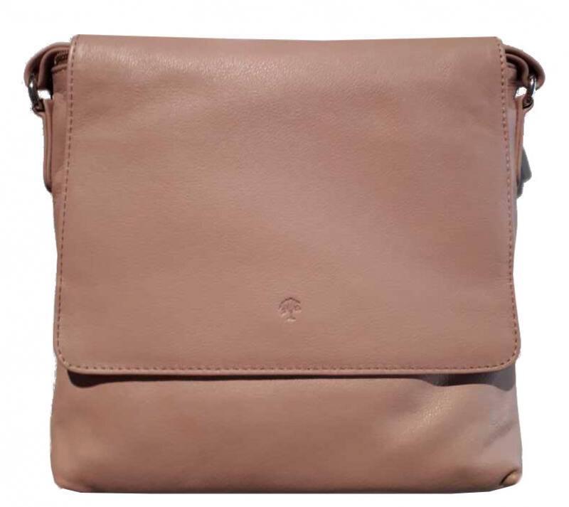 Prato LM Asif Überschlagtasche genarbtes Rindleder rose Rose von -