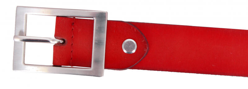 Prato LM Vishal Damengürtel 105cm echt Leder rot Rot von -