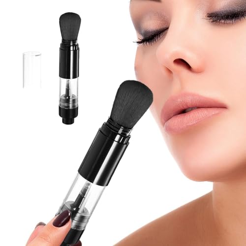 Reise-Spray-Applikator-Pinsel – Reise-Sprühpinsel | Nachfüllbarer Puderpinsel | Wiederverwendbarer einziehbarer Applikator – Tragbarer Applikator für Frauen von ノーブランド品