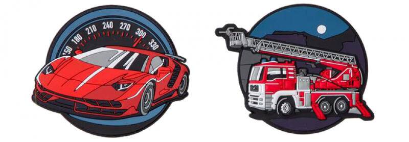 Schneiders Patches Supercar+Fire Truck Multicolor von -