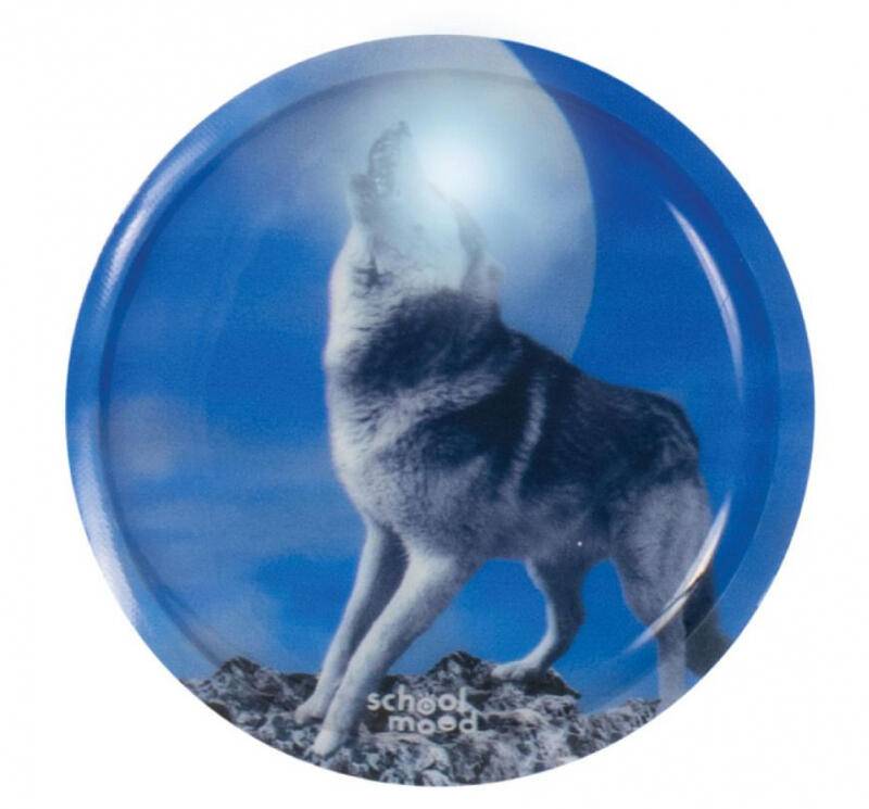 Schoolmood Wolf LED-Patchy leuchtet durch Antippen von -