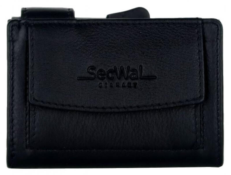 Secwal2 Kartenetui Geldbeutel RFID Leder schwarz Schwarz von -