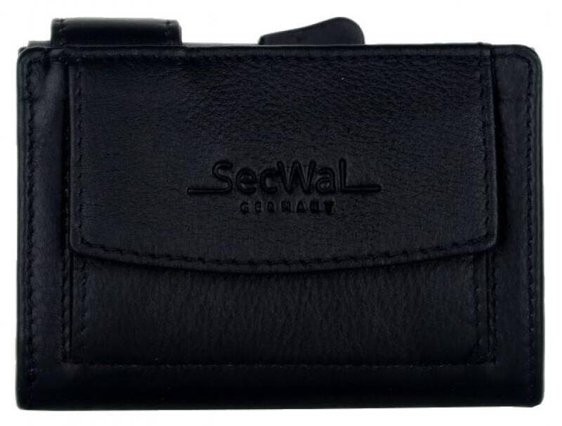 Secwal2 Kartenetui Geldbeutel RFID Leder schwarz Schwarz von -