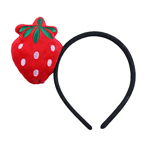 She's Shining Haarband für Damen, Mädchen, rote Erdbeerfrüchte, Haarband, schöner, lässiger schwarzer Kopfschmuck von Mnixy