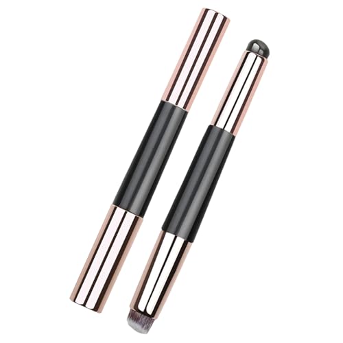 Silikon-Lippenpinsel, Lippenschrubber Pinsel – Silikon-Make-up-Applikator | wiederverwendbarer tragbarer Doppelkopf-Kosmetikhelfer für Damen und Herren, Make-up, Concealer, Gesichtshaut von ノーブランド品