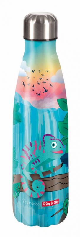 Step by Step Chameleon Joshy Isolierte Edelstahl-Trinkflasche 0,5l Multicolor von -