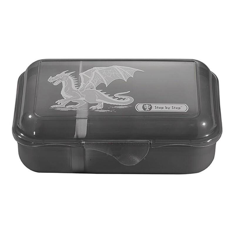 Step by Step Dragon Drako Lunchbox mit herausnehmbarer Trennwand 0,9l Schwarz von -