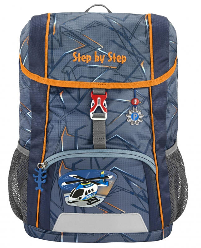 Step by Step Helicopter Sam Kid Kindergarten-Rucksack 380g 13l 3-tlg. blau-orange Blau von -