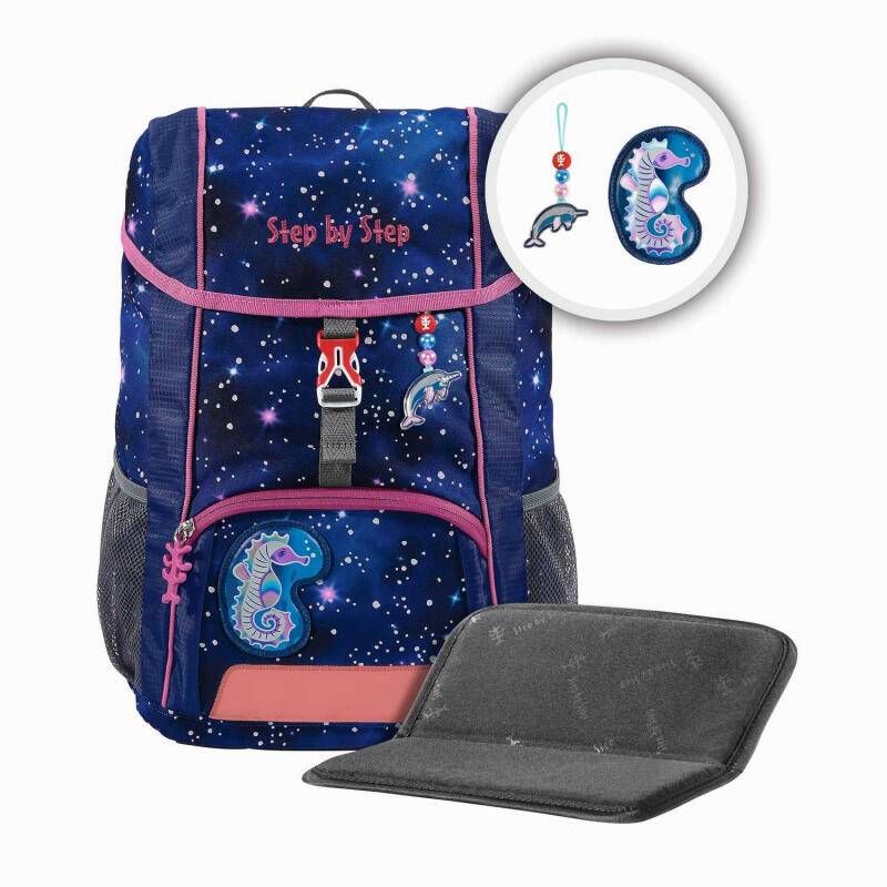 Step by Step Star Seahorse Zoe Kid Reflect Kindergarten-Rucksack 380g 13l 3tlg. blau Blau von -
