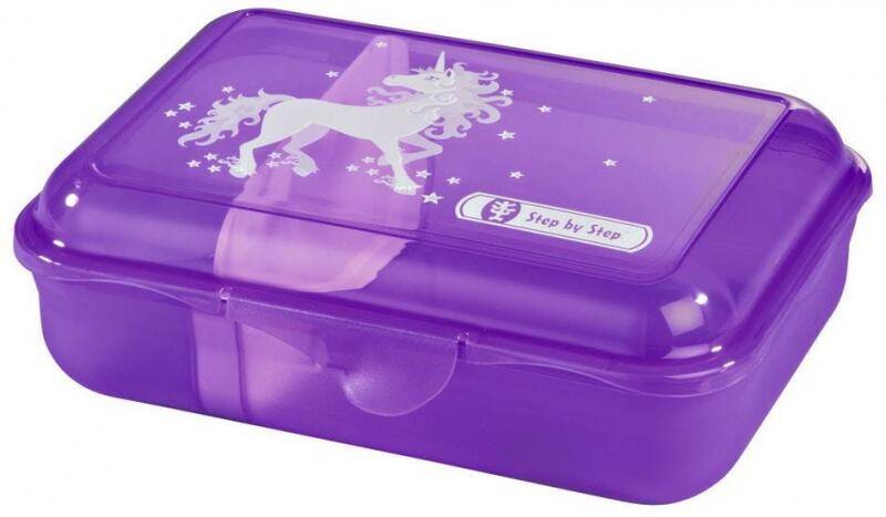 Step by Step Unicorn Nuala Lunchbox mit herausnehmbarer Trennwand 0,9l Lila von -