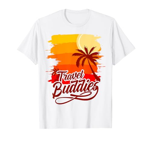 Travel Buddies Lustig Gruppenurlaub Passende Urlaub Männer Frauen T-Shirt von トラベルバディーズ 面白いグループバケーションギフト