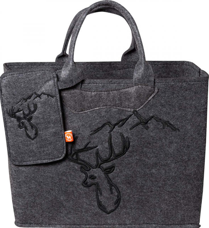 Witzgall Filztasche Reh grau/schwarz von -