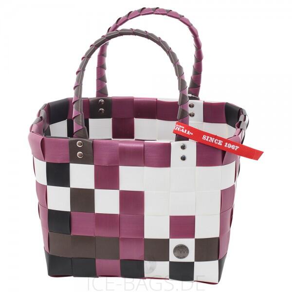 Witzgall ICE-BAG Flechttasche Mini Kunststoff beere/weiß/schwarz/braun licht- und farbecht von -