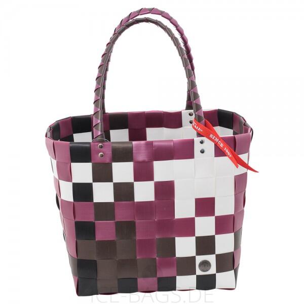 Witzgall ICE-BAG Flechttasche Original Kunststoff lila/beere/weiß licht-und farbecht von -