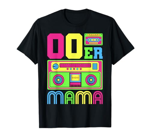 00er Mama 2000er Jahre Outfit 00er Jahre Kostüm 2000er Party T-Shirt von 00 er Jahre Kleidung Für Herren, Damen oder Kinder