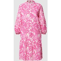 0039 Italy Blusenkleid mit Allover-Muster Modell 'Mila' in Pink, Größe S von 0039 italy