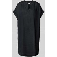 0039 Italy Knielanges Kleid mit Kappärmeln Modell 'Noralie' in Black, Größe L von 0039 italy
