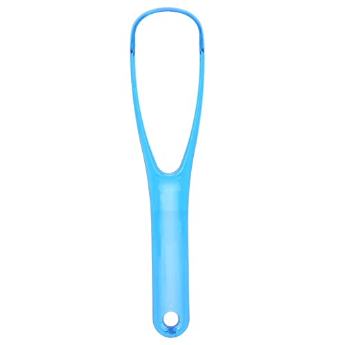 Zungenschaber Reiniger, Hygiene Tragbarer Zungenschaber Mundpflege Werkzeug Reinigungsbürste für Männer Frauen Erwachsene, Kinder für frischen Atem(blue) von 01