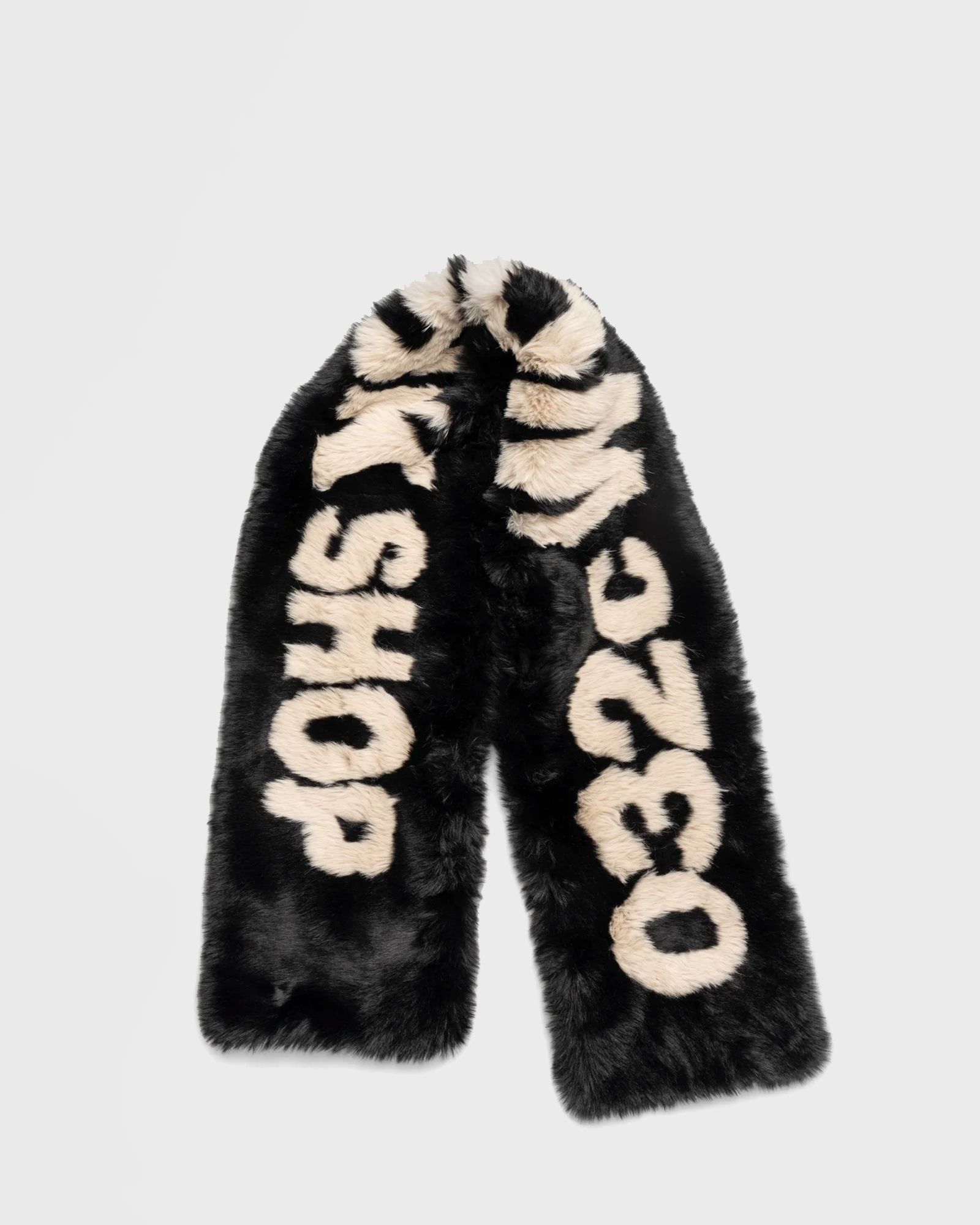 032c ANTI-GAUGUIN FAUX FUR SCARF men Scarves black in Größe:ONE SIZE von 032c