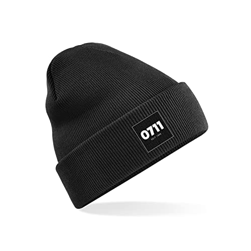 0711 - Classic Beanie schwarz KURZ von 0711