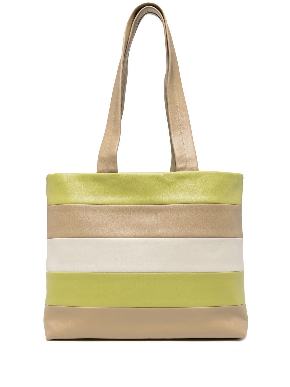 0711 Harper Shopper in Colour-Block-Optik - Grün von 0711