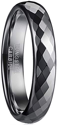 083BASE Ringe Damen/Herren Silber 2mm breit Kuppelform und Comfort Fit Design Stein Unisex Wolfram Ringe für von 083BASE