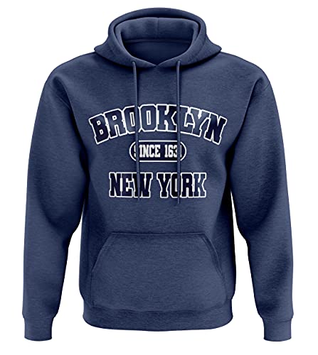 1/4 Mile Brooklyn, New York Varsity Uni-Kapuzenpullover/Hoodie #2106NV (M, m) von 1/4 Mile