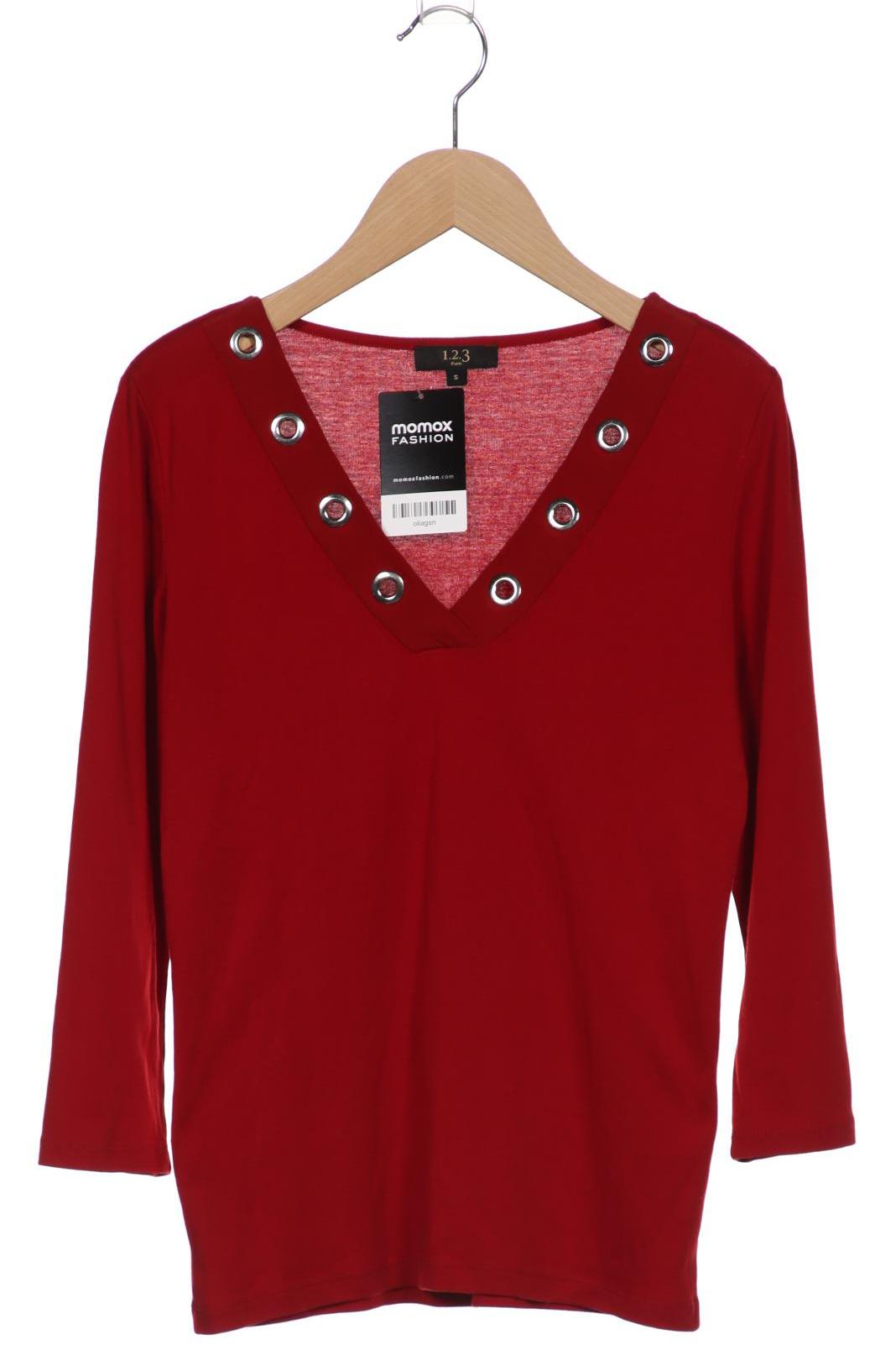 1 2 3 Paris Damen Langarmshirt, rot von 1 2 3 Paris