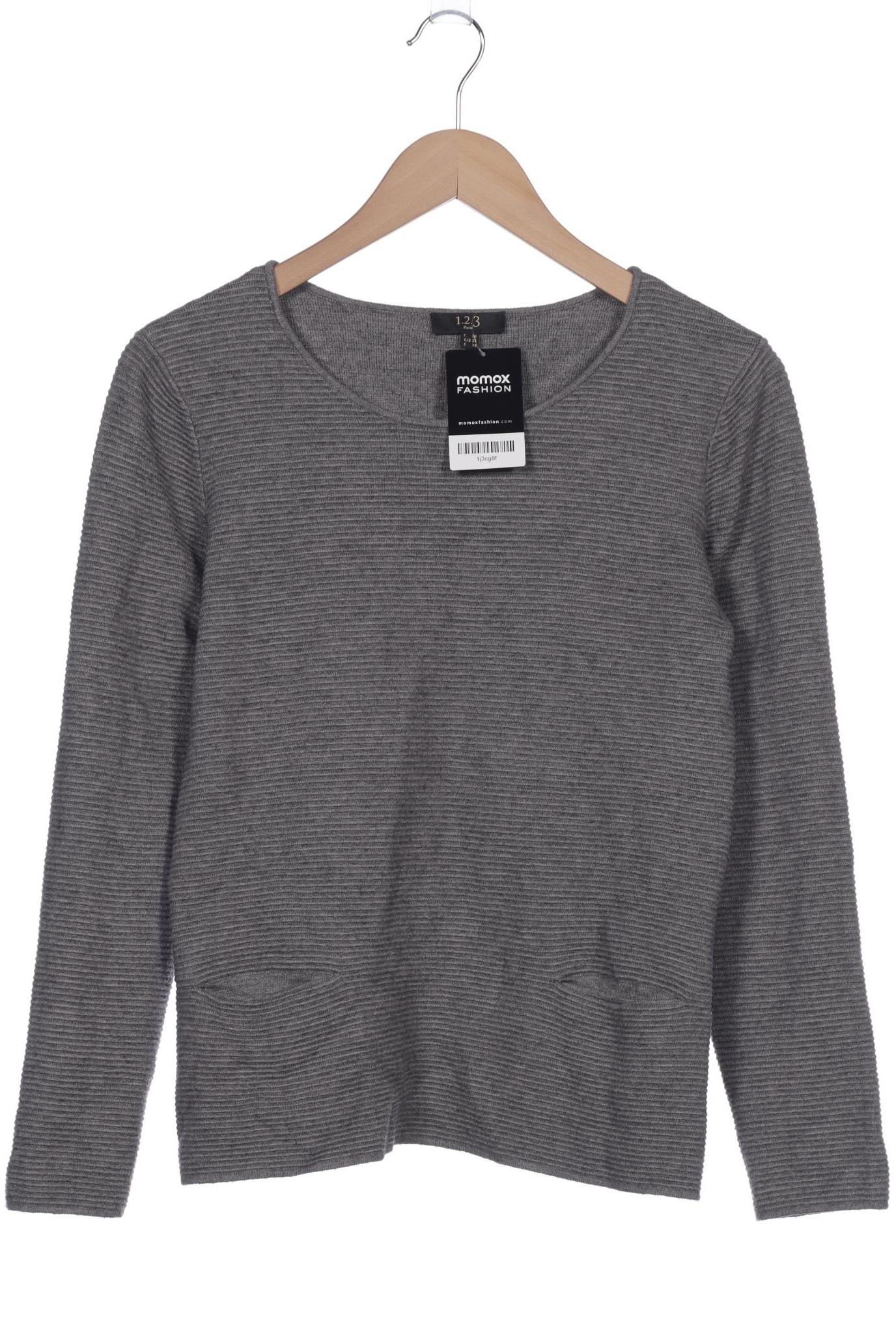 1 2 3 Paris Damen Pullover, grau von 1 2 3 Paris