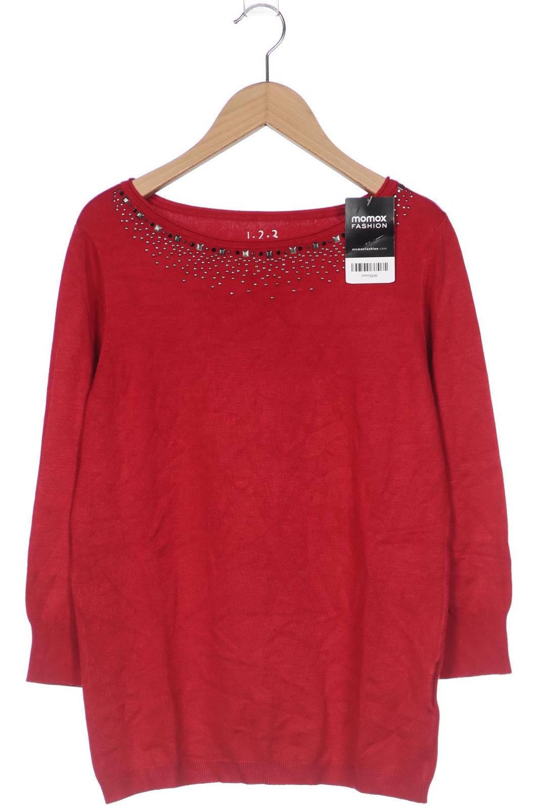 1 2 3 Paris Damen Pullover, rot von 1 2 3 Paris