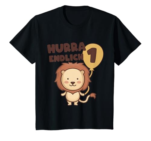 Kinder Geburtstag - Hurra Endlich 1 Löwe Geschenk T-Shirt von 1 Jahr Geburtstag Geschenke