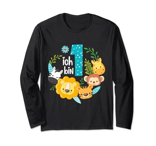 Geburtstag Kind Junde Mädchen 1 Jahr Erster Geburtstag Langarmshirt von 1 Jahr Geburtstag Grafiken und Mehr