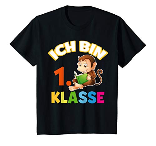 Kinder Ich Bin 1. Klasse Affe Schulanfang Junge Einschulung T-Shirt T-Shirt Kinder Ich Bin 1. Klasse Affe Schulanfang Junge Einschulung T-Shirt T-Shirt von 1 Klasse Einschulungs Schulanfang T-Shirt Design