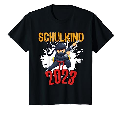 Kinder Schulkind 2023 Einschulung Mädchen Jungen Schule Ninja T-Shirt von 1 Klasse Einschulungs T-Shirt Shop