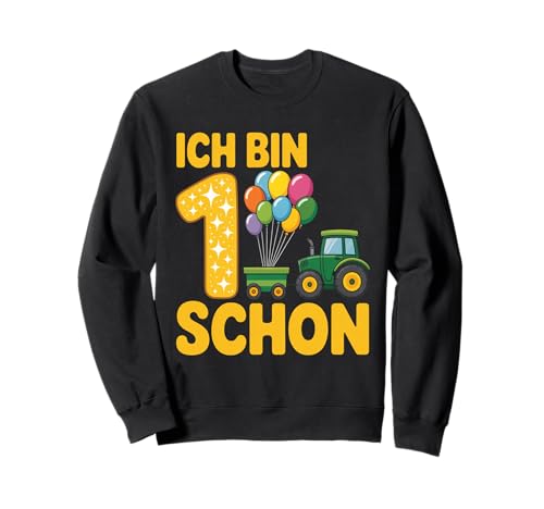 Kinder 1 Geburtstag Junge Traktor Outfit Ich Bin Schon 1 Sweatshirt Kinder 1 Geburtstag Junge Traktor Outfit Ich Bin Schon 1 Sweatshirt von 1 Year Tractors Birthday