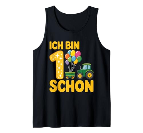 Kinder 1 Geburtstag Junge Traktor Outfit Ich Bin Schon 1 Tank Top Kinder 1 Geburtstag Junge Traktor Outfit Ich Bin Schon 1 Tank Top von 1 Year Tractors Birthday