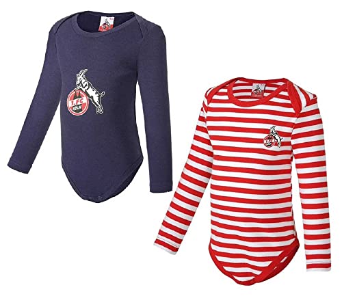 1. FC Köln Baby Body 2er Set - Bödingerstr. - Langarm Babybody Bodysuit Größe 62/68 von 1. FC Köln