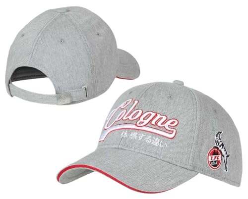 1. FC Köln Basecap - Lindenallee - grau Kappe Cologne Cap Schildmütze - Plus Lesezeichen I Love Köln von 1. FC Köln