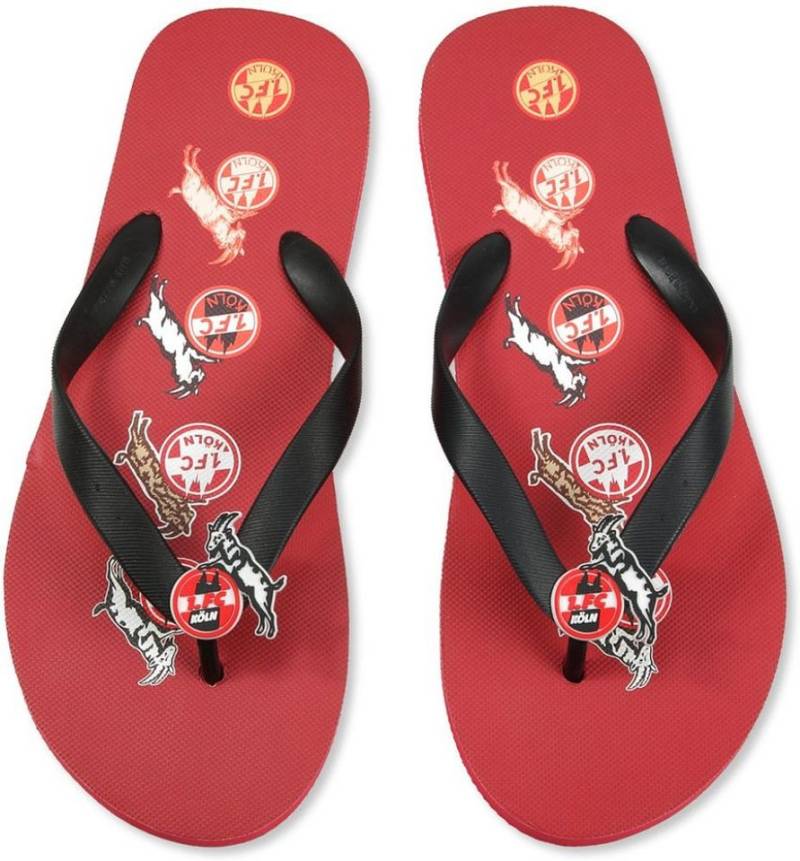 1. FC Köln Flip Flops Logos Badeschuh von 1. FC Köln
