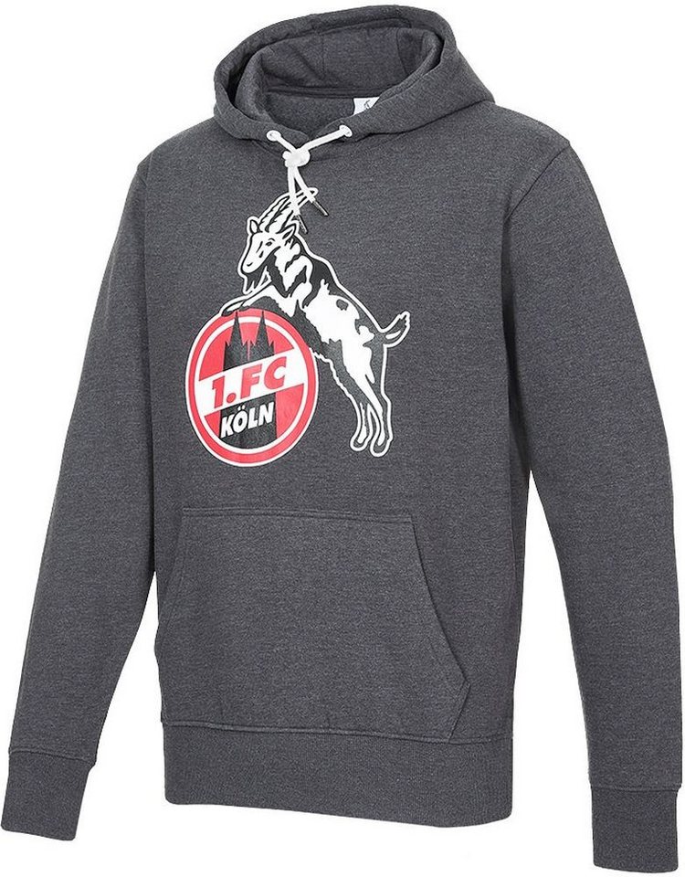 1. FC Köln Rundhalspullover Hoodie Basic Anthrazit von 1. FC Köln