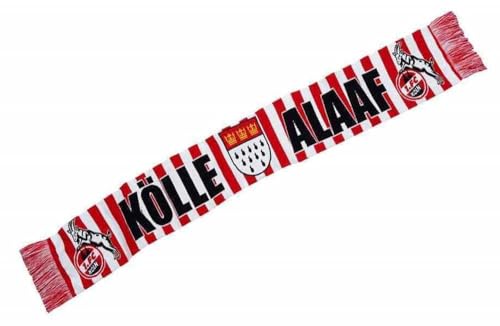 1. FC Köln Schal - Alaaf - rot/weiß Premiumschal Fanschal - Plus Lesezeichen I love Köln von 1. FC Köln