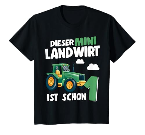 Mini Landwirt Kinder Traktor Trecker 1. Geburtstag Jungen T-Shirt Mini Landwirt Kinder Traktor Trecker 1. Geburtstag Jungen T-Shirt von 1. Kindergeburtstag Trecker Geschenk 1 Jahr Jungs