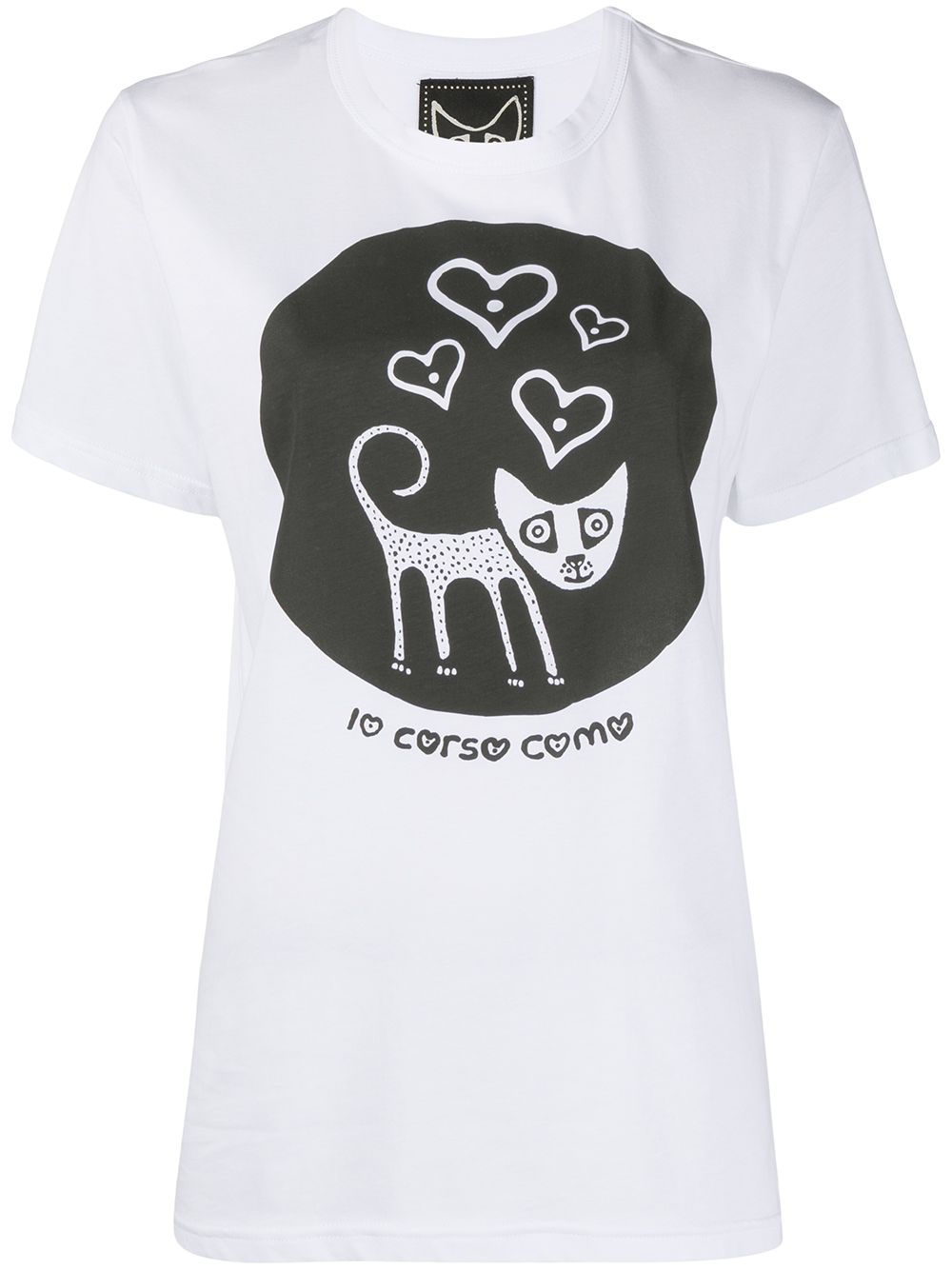 10 CORSO COMO T-Shirt mit grafischem Print - Weiß von 10 CORSO COMO