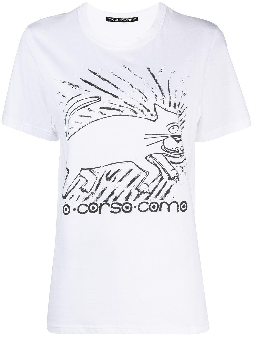 10 CORSO COMO T-Shirt mit grafischem Print - Weiß von 10 CORSO COMO