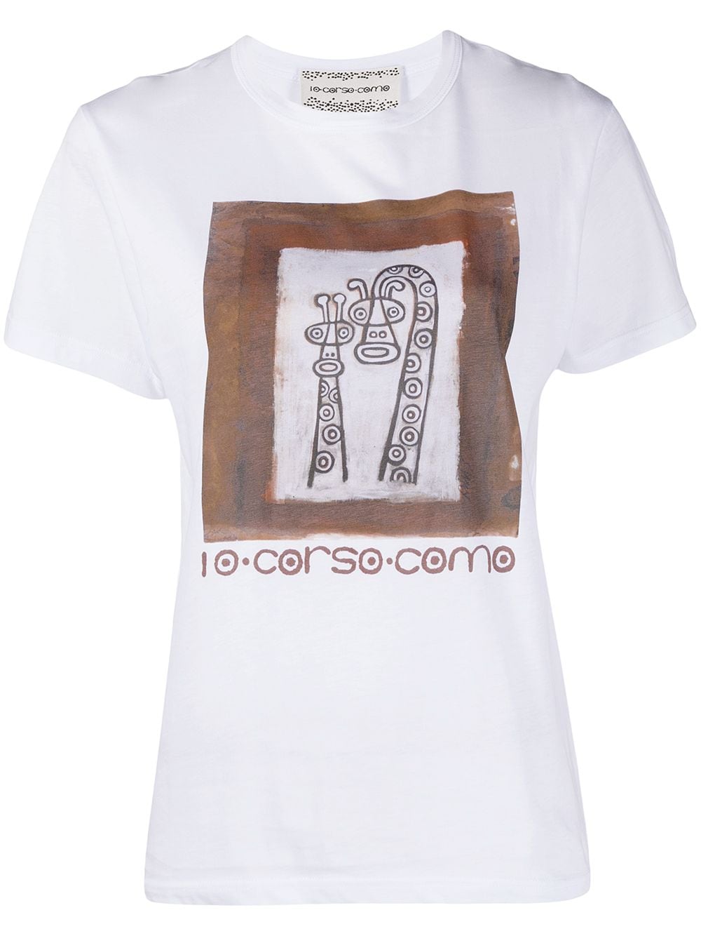 10 CORSO COMO T-Shirt mit grafischem Print - Weiß von 10 CORSO COMO