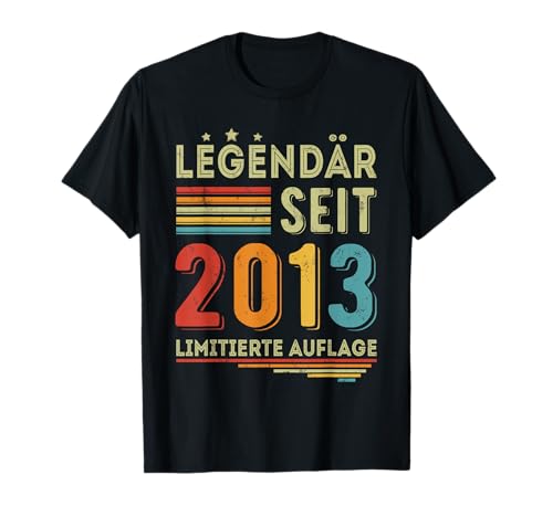 12 Geburtstag Junge Mädchen 12 Jahre alt Legendär seit 2013 T-Shirt von 12 Geburtstag T-Shirt geschenke Junge Mädchen